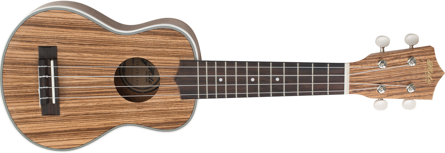 front view of light brown Hilo ukulele
