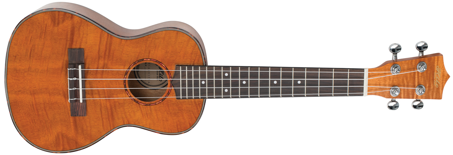 front view of brown Hilo ukulele
