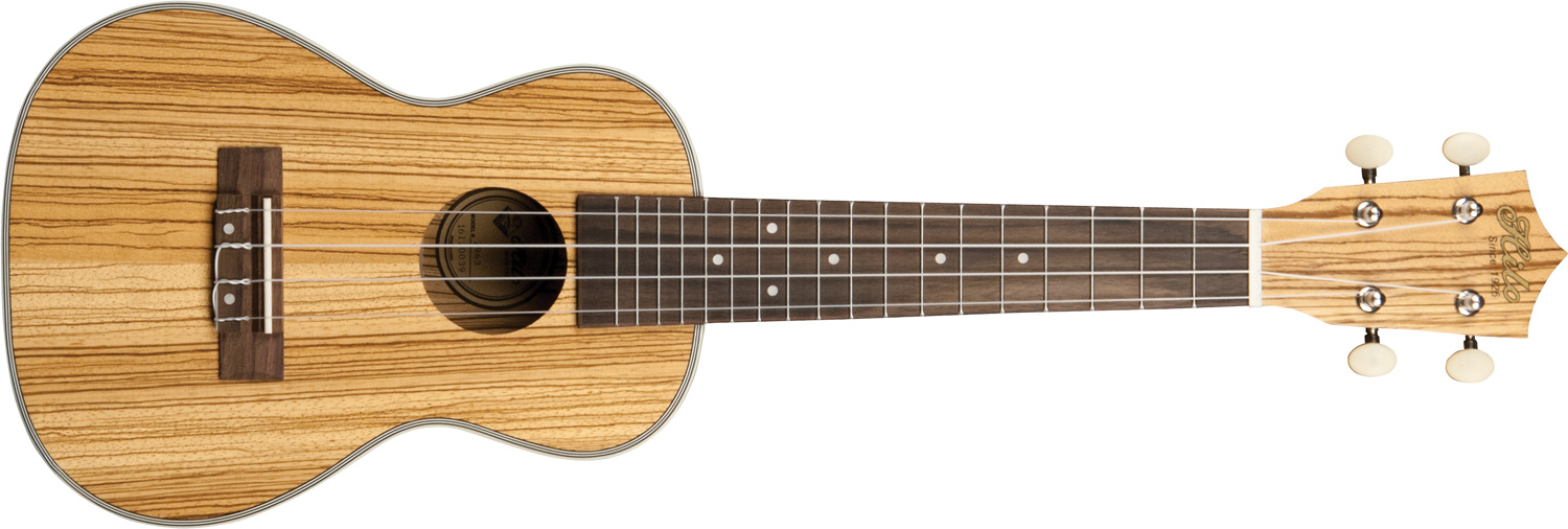 front view of cream-colored Hilo ukulele